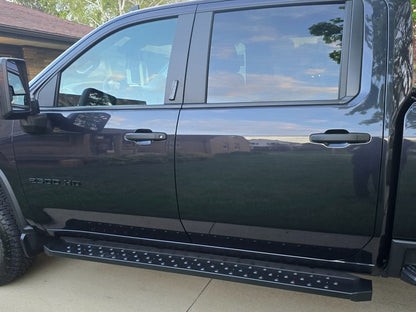 Barricade Rattler Running Boards; Black (20-25 Silverado 2500 HD Crew Cab)