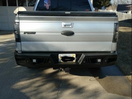 Barricade Extreme HD Rear Bumper with LED Fog Lights (06-14 F-150)