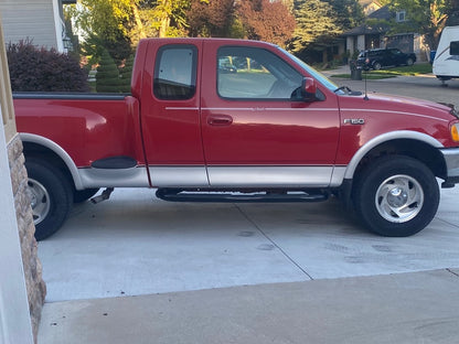 Barricade 3-Inch Side Step Bars; Gloss Black (97-03 F-150)