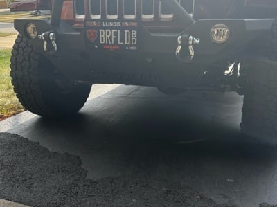 Barricade Skid Plate with Barricade Logo for Barricade Trail Force HD Front Bumper Only (07-25 Jeep Wrangler JK & JL)