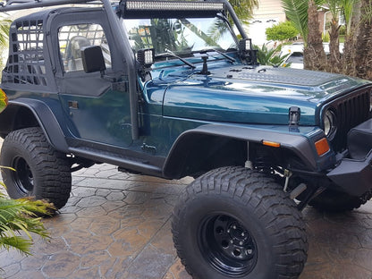 Barricade Roof Rack; Textured Black (97-06 Jeep Wrangler TJ, Excluding Unlimited)