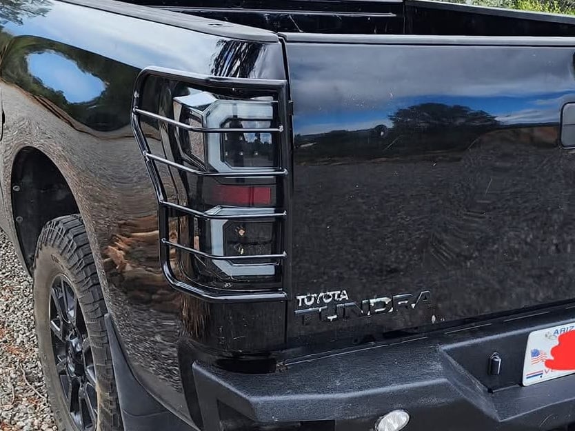 Barricade Tail Light Guards; Black (07-13 Tundra)