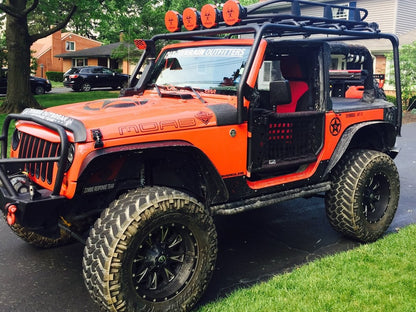 Barricade Roof Rack; Textured Black (07-18 Jeep Wrangler JK 2-Door)