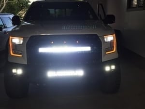Barricade Extreme HD Front Bumper with LED Light Bar, Fog and Spot Lights (15-17 F-150, Excluding Raptor)