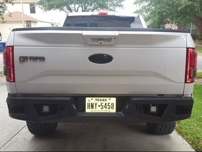 Barricade Extreme HD Rear Bumper with LED Fog Lights for Aftermarket Hitches (15-20 F-150, Excluding Raptor)