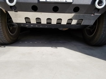 Barricade Front Skid Plate; Stainless Steel (10-18 Jeep Wrangler JK)