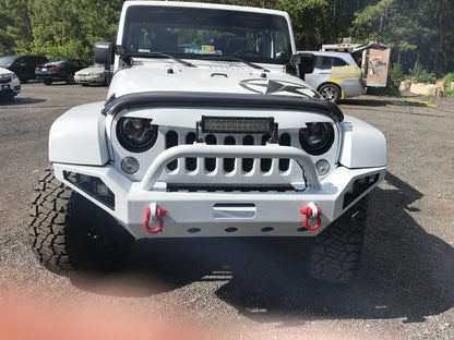 Barricade Trail Force HD Full Width Front Bumper with LED Lights (07-18 Jeep Wrangler JK)