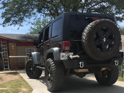 Barricade Extreme HD Rear Bumper with Tire Carrier (07-18 Jeep Wrangler JK)