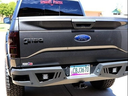 Barricade Extreme HD Rear Bumper with LED Fog Lights for Aftermarket Hitches (15-20 F-150, Excluding Raptor)