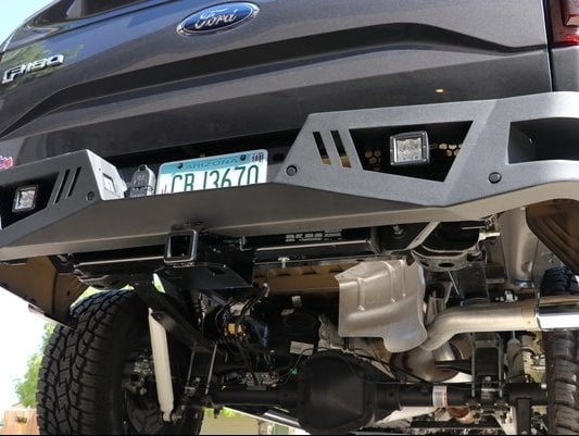 Barricade Extreme HD Rear Bumper with LED Fog Lights for Aftermarket Hitches (15-20 F-150, Excluding Raptor)