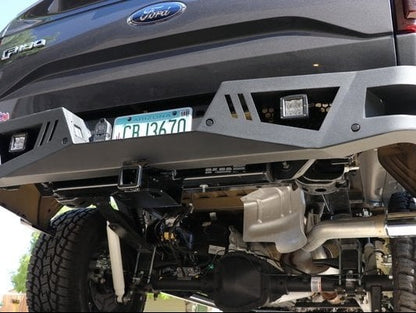Barricade Extreme HD Rear Bumper with LED Fog Lights for Aftermarket Hitches (15-20 F-150, Excluding Raptor)