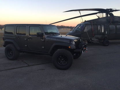 Barricade Trail Force HD Front Bumper with 9,500 lb. Winch (07-18 Jeep Wrangler JK)