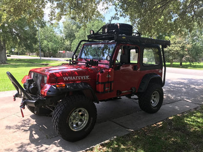 Barricade Roof Rack; Textured Black (87-95 Jeep Wrangler YJ)