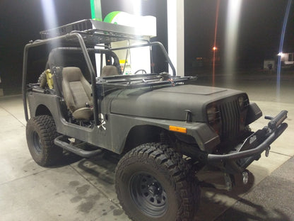 Barricade Roof Rack; Textured Black (87-95 Jeep Wrangler YJ)