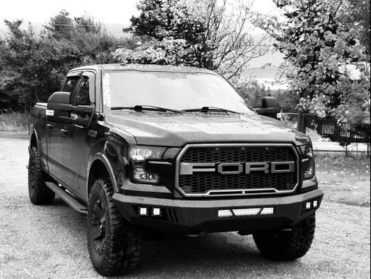 Barricade Extreme HD Front Bumper with LED Light Bar, Fog and Spot Lights (15-17 F-150, Excluding Raptor)