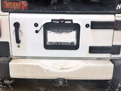 Barricade Spare Tire Delete with License Plate Mount (07-18 Jeep Wrangler JK)