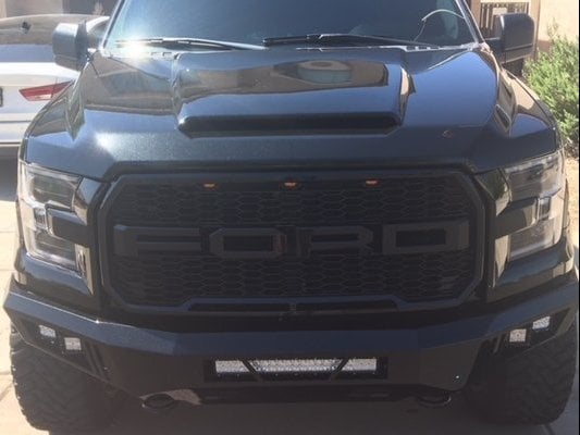 Barricade Extreme HD Front Bumper with LED Fog Lights (15-17 F-150, Excluding Raptor)
