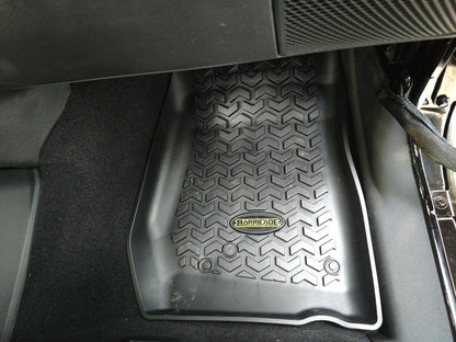 Barricade Front and Rear Floor Mats; Black (07-18 Jeep Wrangler JK 2-Door)