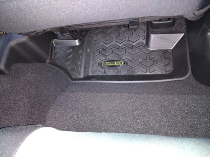 Barricade Front and Rear Floor Mats; Black (07-18 Jeep Wrangler JK 2-Door)