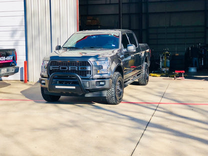 Barricade HD Bull Bar with Skid Plate and 20-Inch Dual-Row LED Light Bar; Textured Black (04-25 F-150, Excluding Raptor)