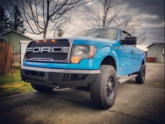 Barricade Extreme HD Front Bumper with LED Fog Lights (09-14 F-150, Excluding Raptor)