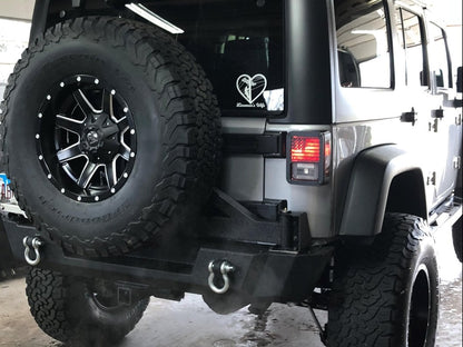 Barricade Extreme HD Rear Bumper with Tire Carrier (07-18 Jeep Wrangler JK)