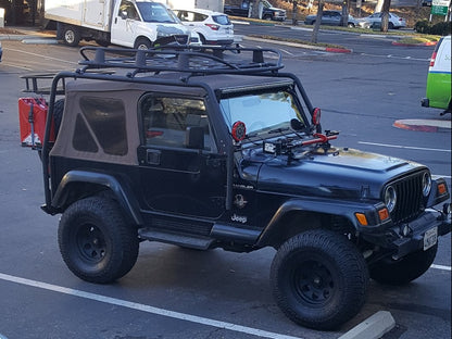 Barricade Roof Rack; Textured Black (97-06 Jeep Wrangler TJ, Excluding Unlimited)