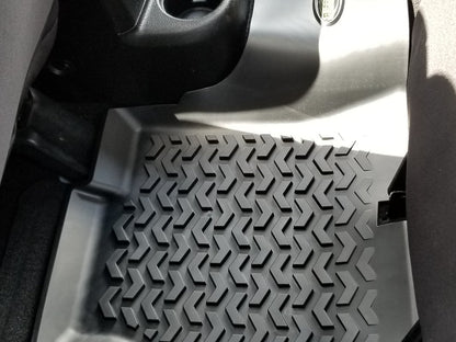 Barricade Rear Floor Mat; Black (07-18 Jeep Wrangler JK 4-Door)