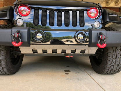 Barricade Front Skid Plate; Stainless Steel (10-18 Jeep Wrangler JK)