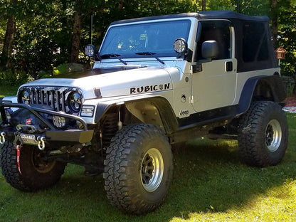 Barricade Extreme HD Rock Sliders; Textured Black (97-06 Jeep Wrangler TJ, Excluding Unlimited)