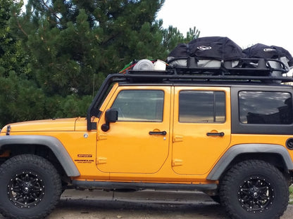 Barricade Roof Rack Basket; Textured Black (07-25 Jeep Wrangler JK & JL)