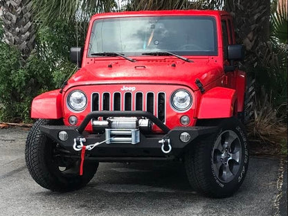 Barricade Trail Force HD Front Bumper with 9,500 lb. Winch (07-18 Jeep Wrangler JK)