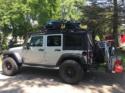Barricade Roof Rack Basket; Textured Black (07-25 Jeep Wrangler JK & JL)