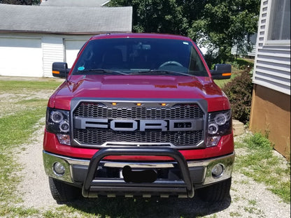 Barricade 3-Inch Bull Bar with Skid Plate; Gloss Black (04-25 F-150, Excluding EcoBoost & Raptor)