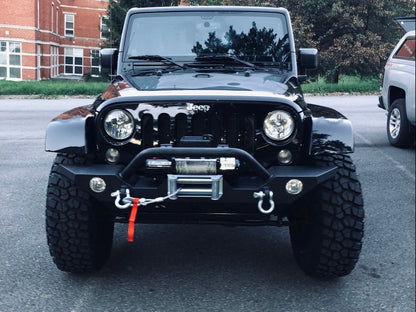 Barricade Trail Force HD Front Bumper with 9,500 lb. Winch (07-18 Jeep Wrangler JK)