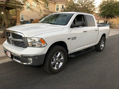 Barricade HD Steel Running Boards; Black (09-18 RAM 1500 Crew Cab)