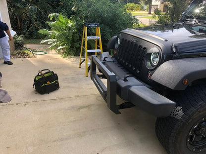 Barricade Side Marker Guard; Textured Black (07-18 Jeep Wrangler JK)