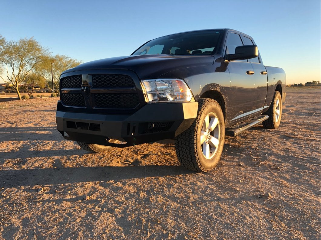 Barricade Extreme HD Front Bumper with LED Fog Lights (13-18 RAM 1500, Excluding Rebel)