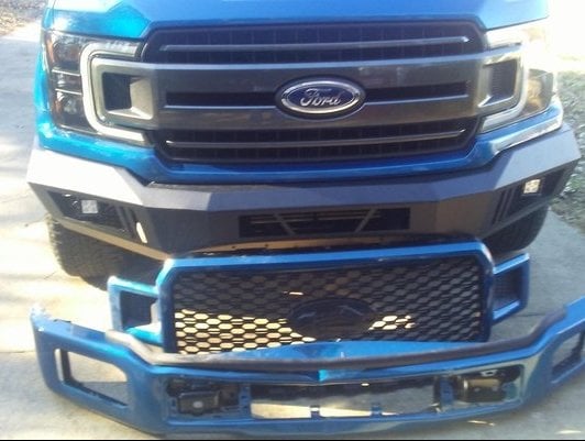 Barricade Extreme HD Front Bumper with LED Fog Lights (18-20 F-150, Excluding Raptor)
