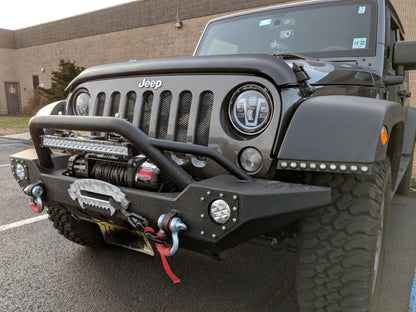 Barricade Adventure HD Front Bumper with LED Fog Lights and 20-Inch LED Light Bar (07-18 Jeep Wrangler JK)