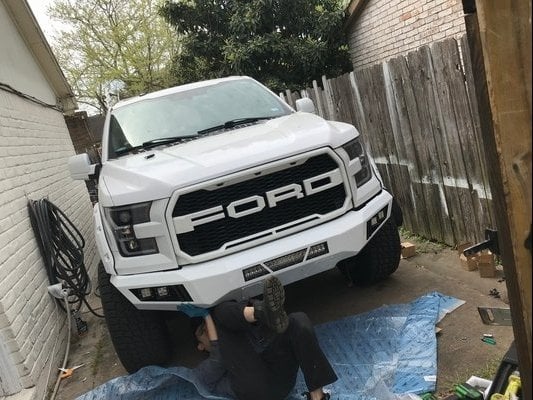 Barricade Extreme HD Front Bumper with LED Light Bar, Fog and Spot Lights (15-17 F-150, Excluding Raptor)
