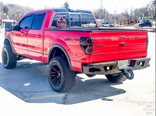 Barricade Extreme HD Rear Bumper with LED Fog Lights (06-14 F-150)