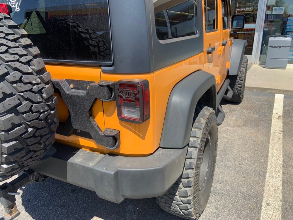 Barricade HD Tire Carrier Bracket for OEM Tire Mount (07-18 Jeep Wrangler JK)