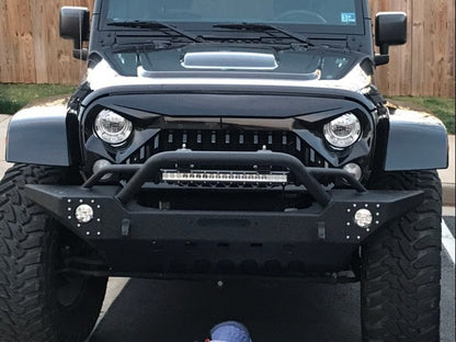 Barricade Adventure HD Front Bumper with LED Fog Lights and 20-Inch LED Light Bar (07-18 Jeep Wrangler JK)