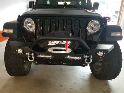 Barricade Trail Force HD Front Bumper with LED Lights and 9,500 lb. Winch (18-25 Jeep Wrangler JL)