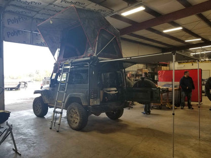 Barricade Roof Rack; Textured Black (07-18 Jeep Wrangler JK 2-Door)