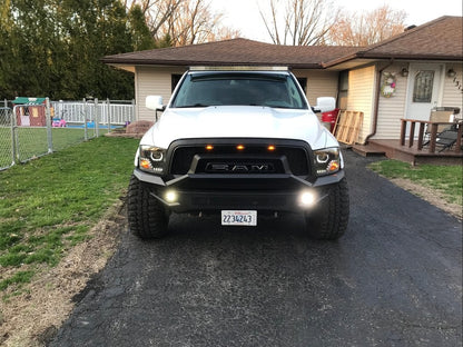 Barricade HD Off-Road Front Bumper with LED Fog Lights (13-18 RAM 1500, Excluding Rebel)