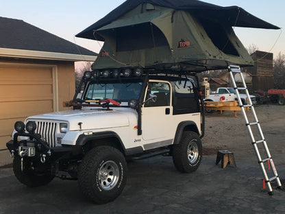 Barricade Roof Rack; Textured Black (87-95 Jeep Wrangler YJ)