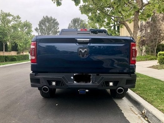 Barricade Extreme HD Rear Bumper with LED Fog Lights (19-25 RAM 1500)