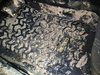 Barricade Front and Rear Floor Mats; Black (07-18 Jeep Wrangler JK 2-Door)